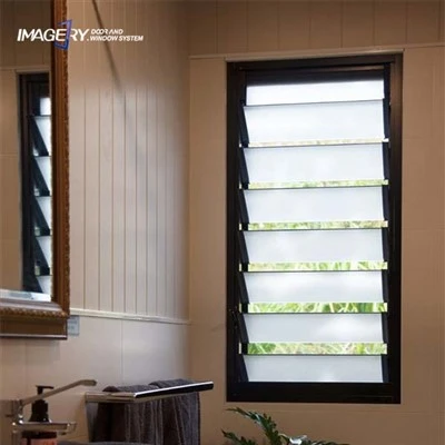 Fuinneog Louver Shutter Gloine Alúmanam